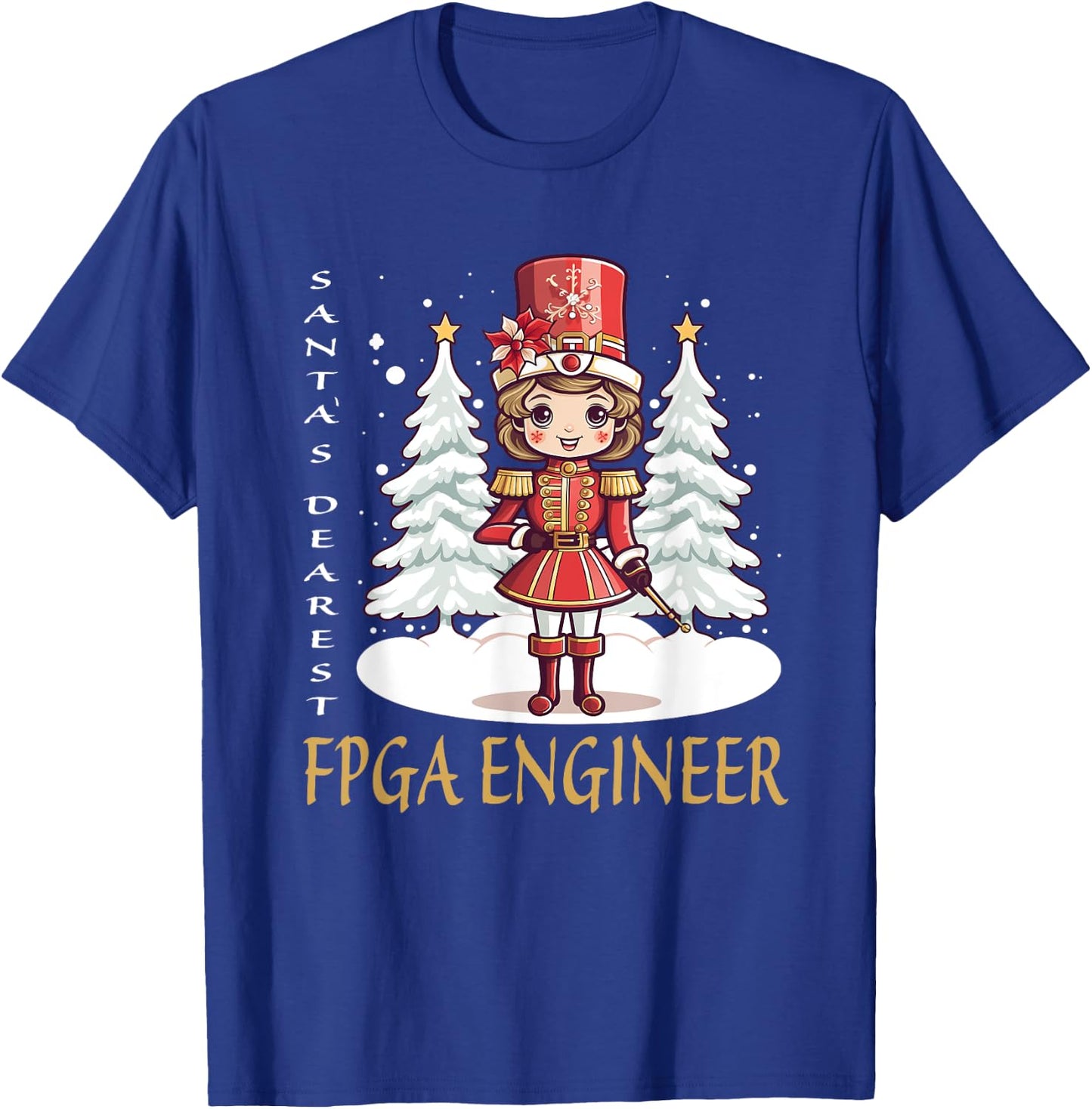 FPGA Engineer Christmas Classic Female Nutcracker T-Shirt - T-Shirt | Royal