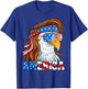 America Eagle 4th of July Mullet American Flag USA Patriotic T-Shirt - T-Shirt | Royal