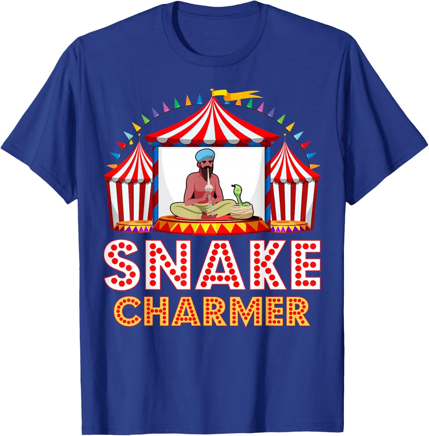 Carnival Event Circus Staff Animal Trainer Snake Charmer T-Shirt - T-Shirt | Royal