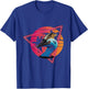 Cassowary Modern Retro Sunset Palm Tree Cassowary Lover T-Shirt - T-Shirt | Royal