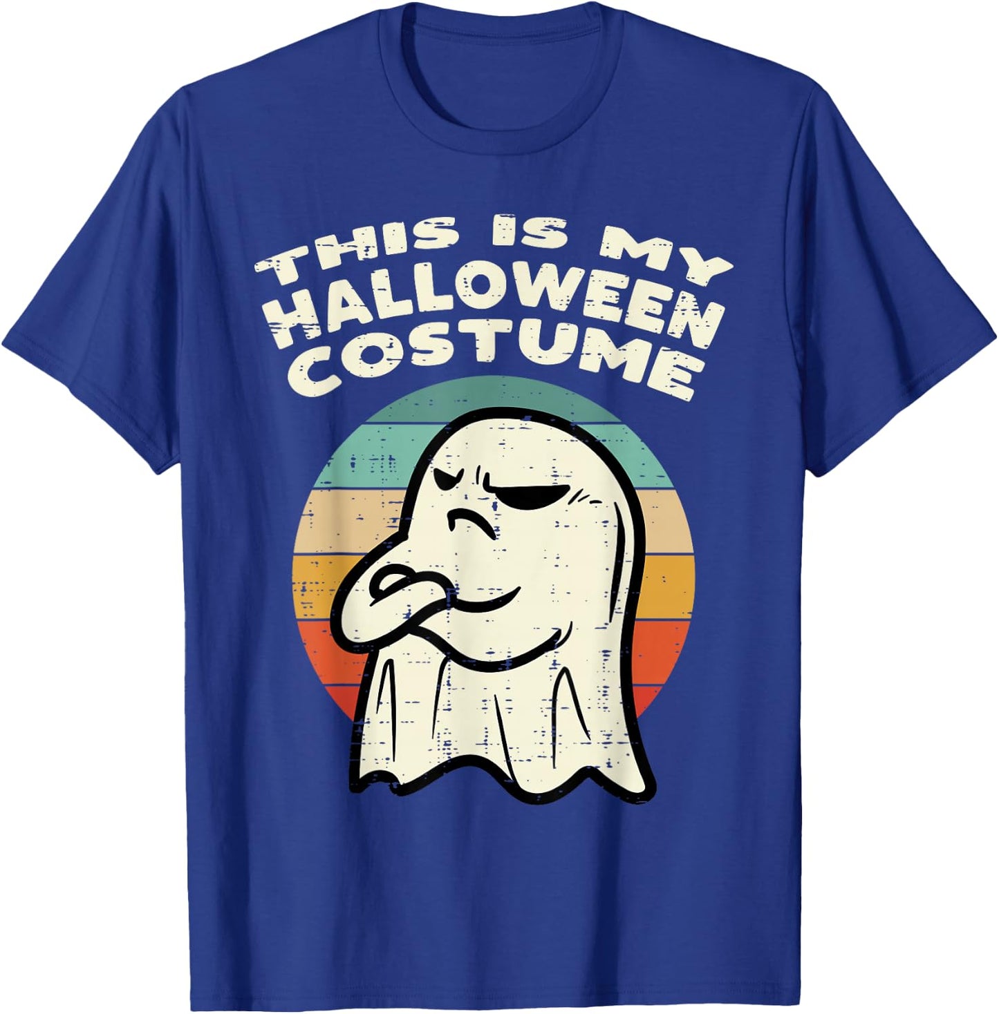 This Is My Halloween Costume Ghost Retro Men Women Kids Boys T-Shirt - T-Shirt | Royal