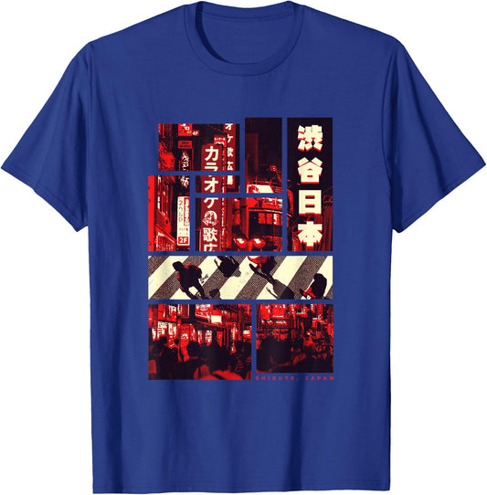 Aesthetic Vaporwave. Japan Style 80s 90s Tokyo Shibuya T-Shirt - T-Shirt | Royal