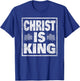 Christ Is King Bold Faith Design T-Shirt - T-Shirt | Royal