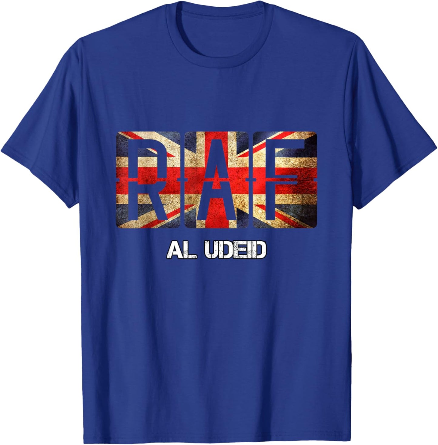 RAF Al Udeid Qatar Vintage Distressed Airforce T-Shirt - T-Shirt | Royal