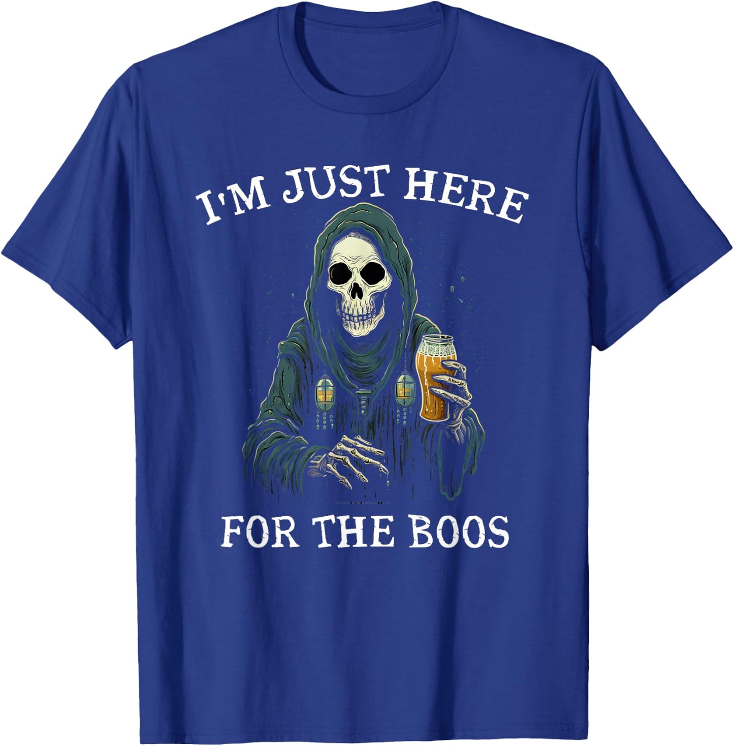 Funny Halloween I'm just here for the boos costume T-Shirt - T-Shirt | Royal