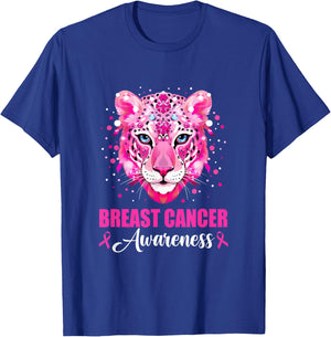 In October We Wear Pink Cute Little Lion Breast Cancer Women T-Shirt - T-Shirt | Royal
