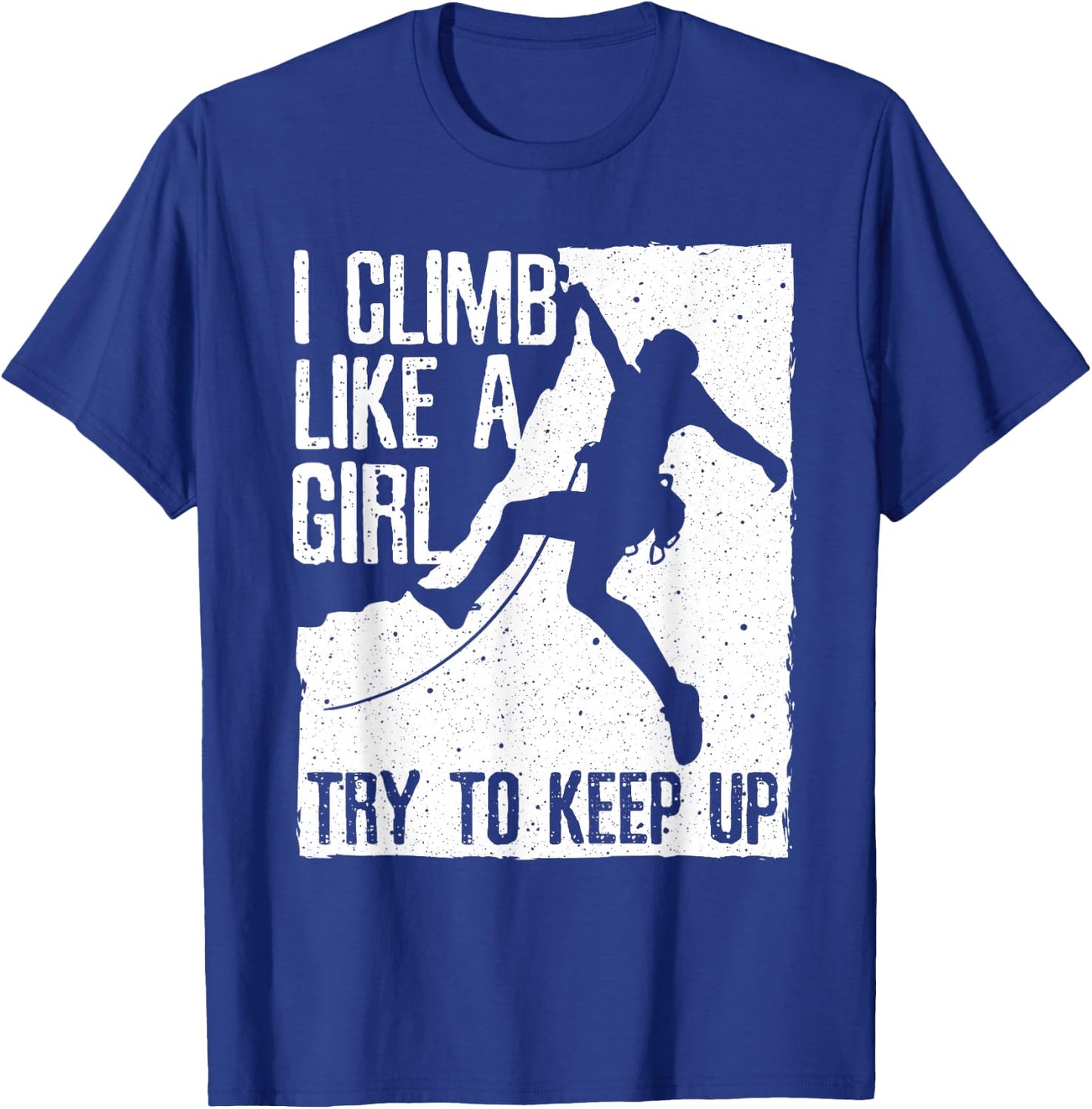 Cool Rock Climbing Design Girls Kids Climb Lovers T-Shirt - T-Shirt | Royal