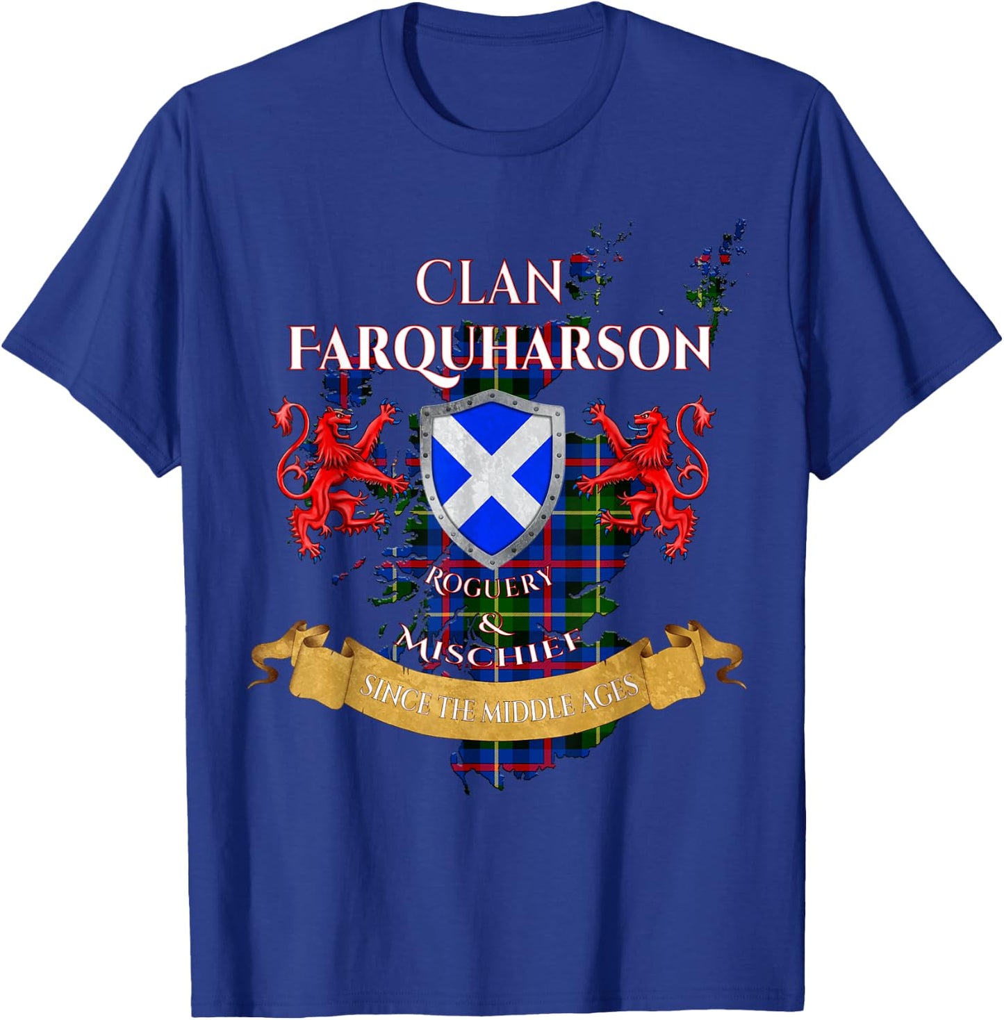 Farquharson Scottish Family Clan Middle Ages Mischief T-Shirt - T-Shirt | Royal