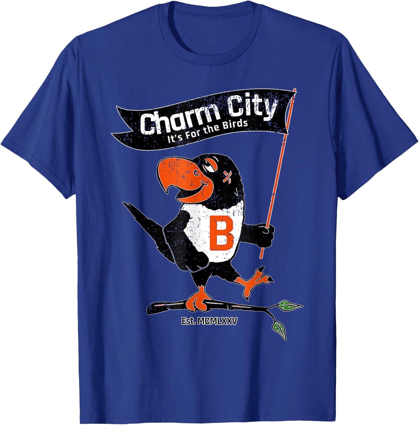 Baltimore Birds Maryland Charm City Pride T-Shirt - T-Shirt | Royal