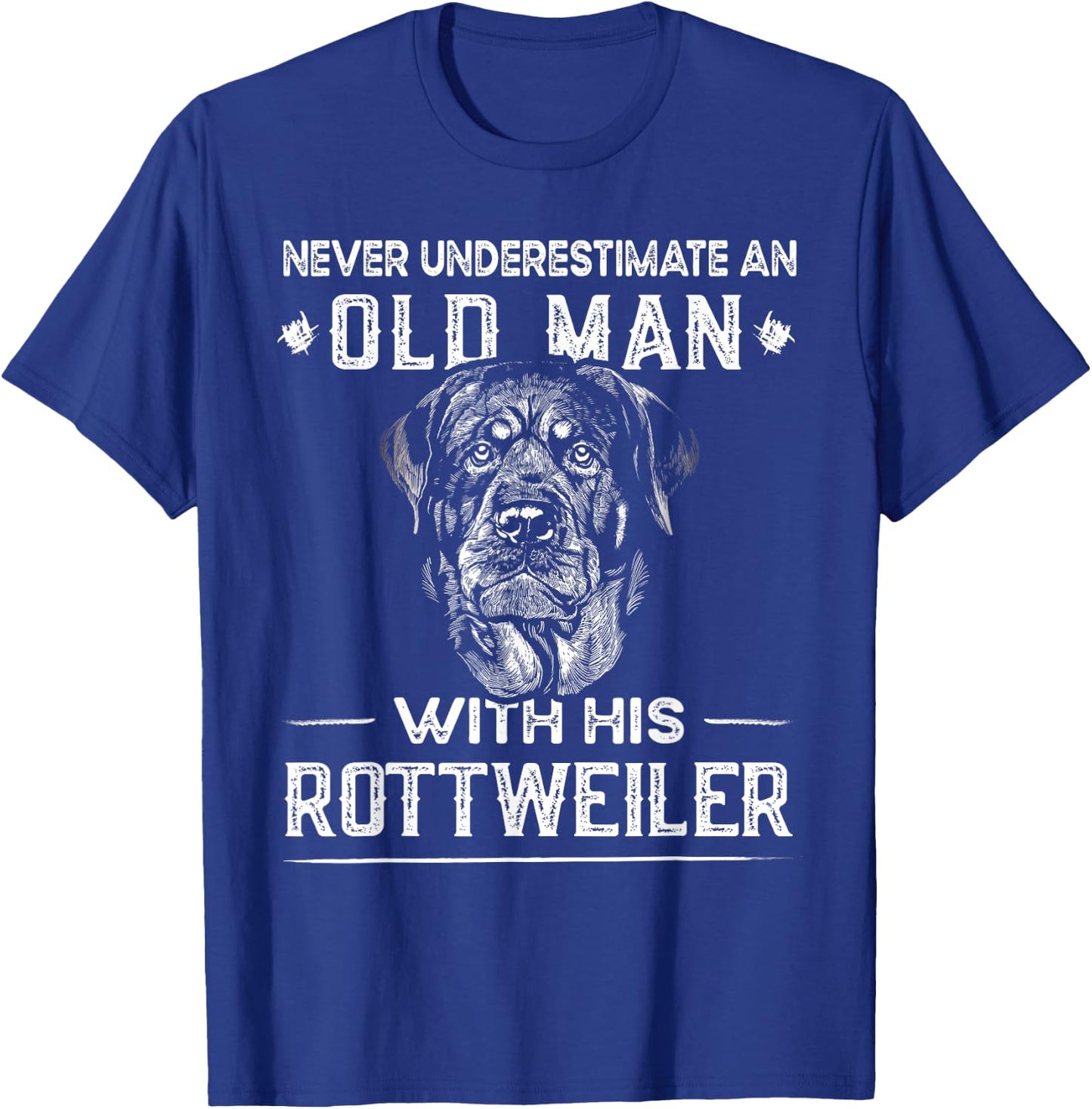 Funny Rotti - Best Dog Dad Ever - Rottweiler Men T-Shirt - T-Shirt | Royal
