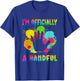 I'm Officially a Handful 5th Birthday Turning 5 For Kids T-Shirt - T-Shirt | Royal