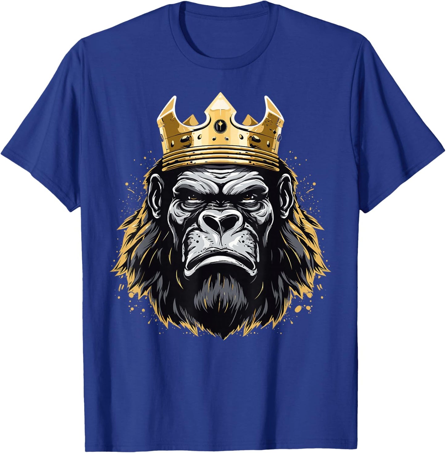 Silverback Gorilla King T-Shirt - T-Shirt | Royal
