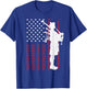 Cool US Flag Bagpiper Design Women Bagpipe Players T-Shirt - T-Shirt | Royal