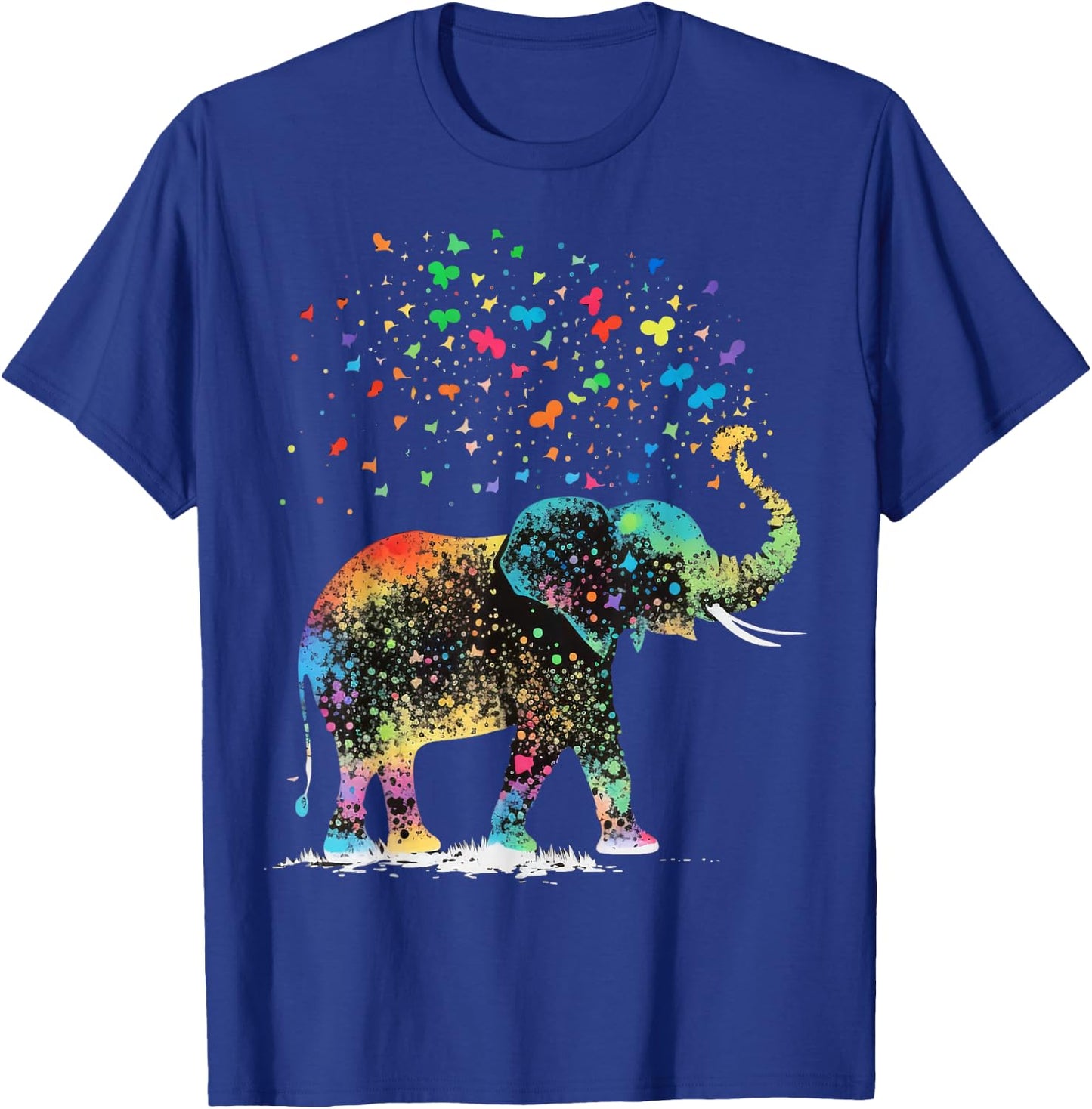 Cute Elephant Lover Animal on Elephant T-Shirt - T-Shirt | Royal
