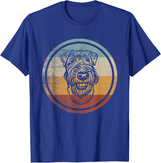 Retro Vintage Dog Design Welsh Terrier T-Shirt - T-Shirt | Royal