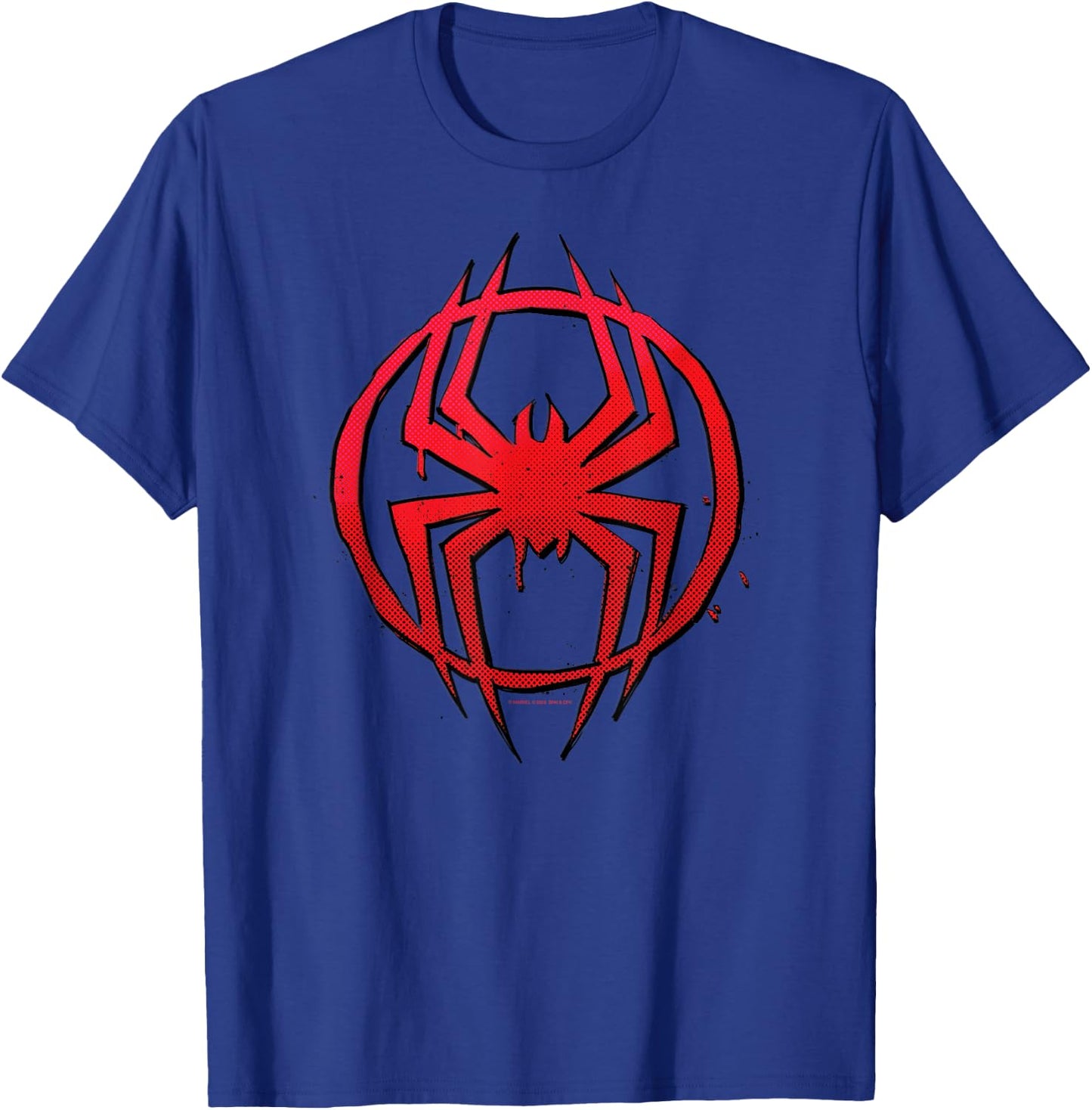 Marvel Spider-Man: Across The Spider-Verse Miles Symbol Dots T-Shirt - T-Shirt | Royal