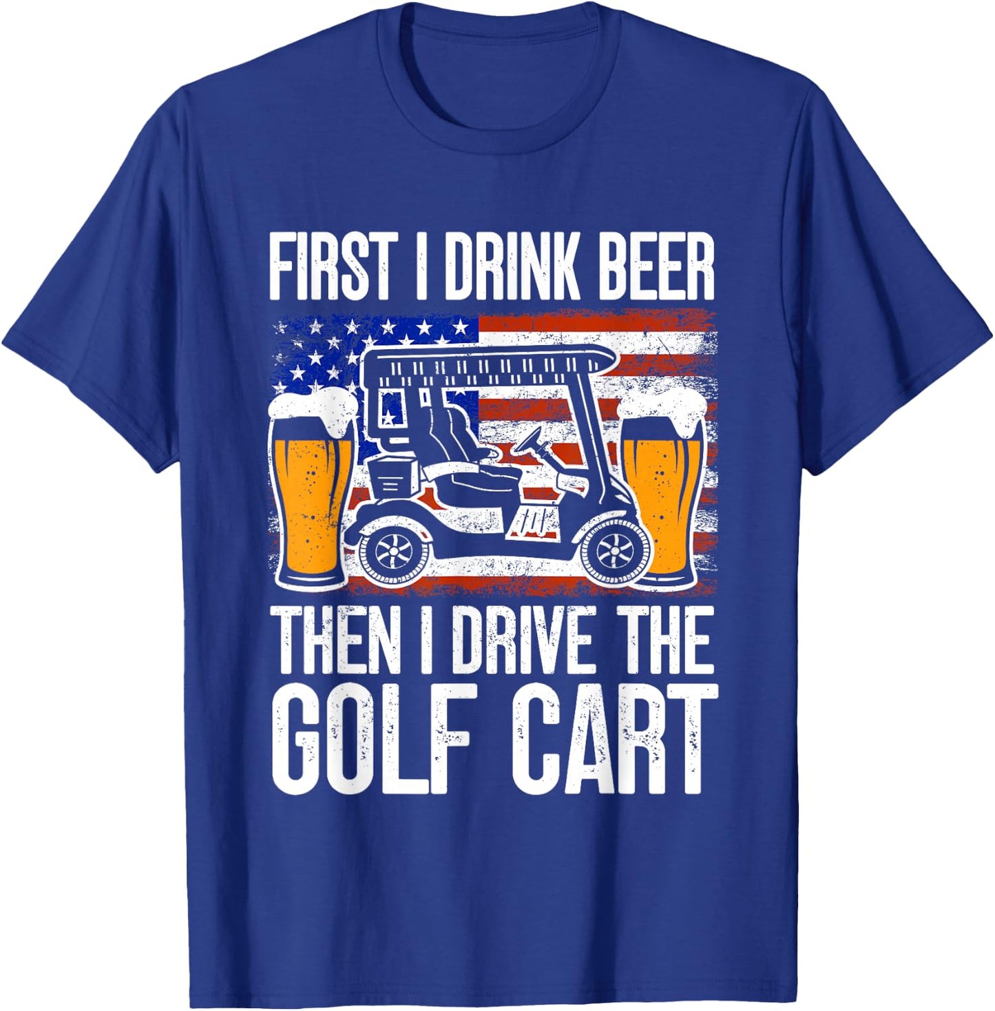 Funny Golf Cart T-Shirt - T-Shirt | Royal