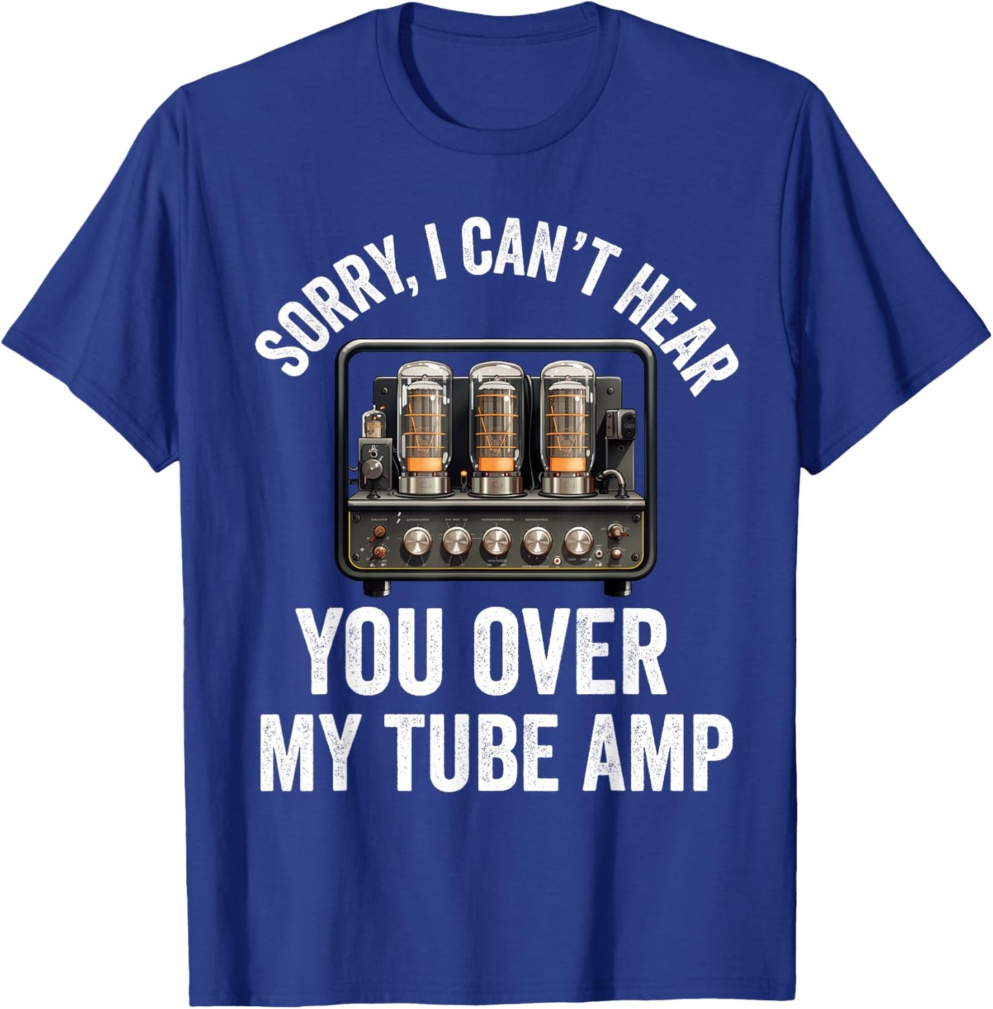 Vacuum tube Amp Amplifier Analog Audio Electron Valve Guitar T-Shirt - T-Shirt | Royal