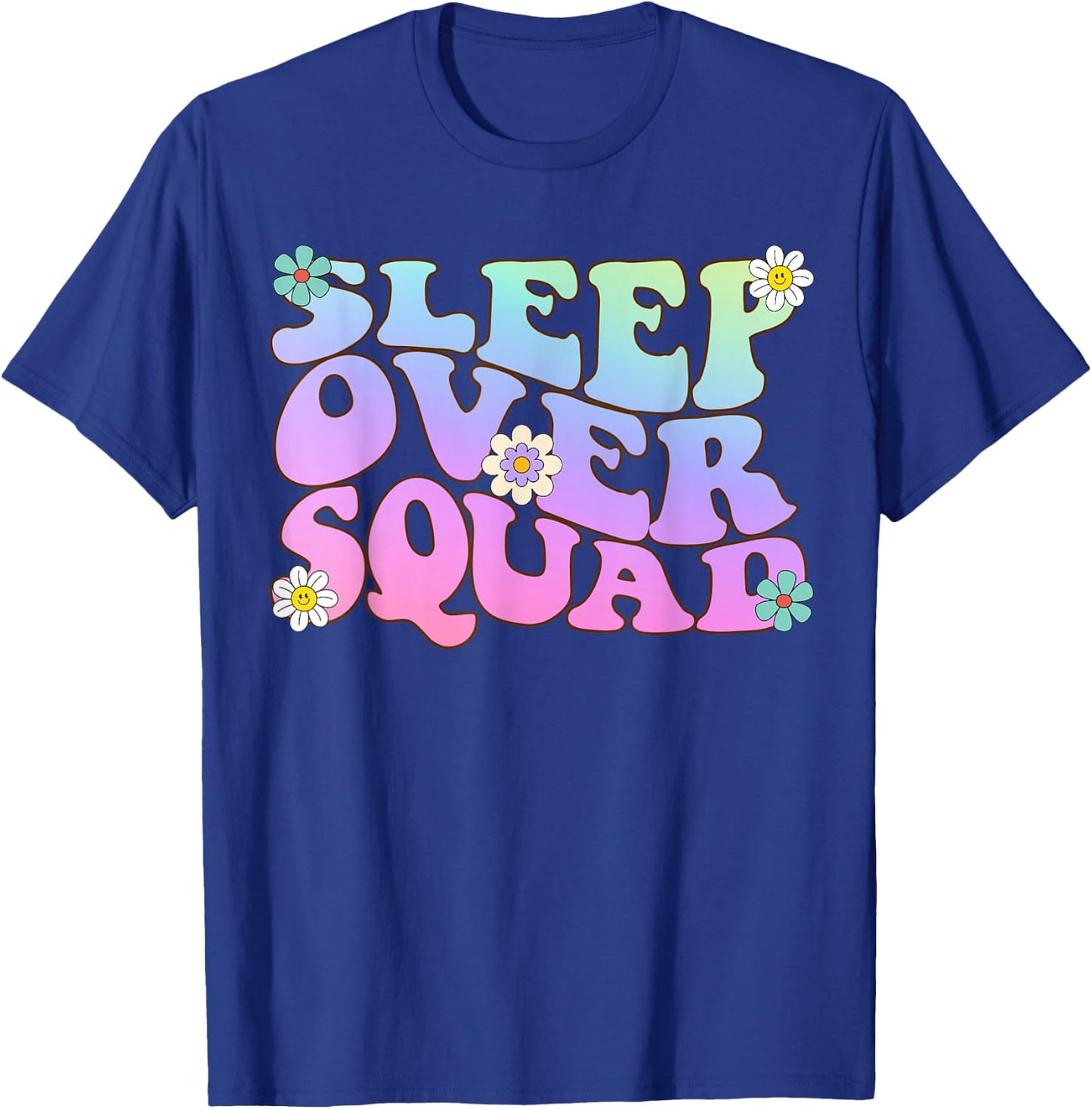 Funny Party Pyjamas Cute Overnight Party Team Sleepover Squad T-Shirt - T-Shirt | Royal