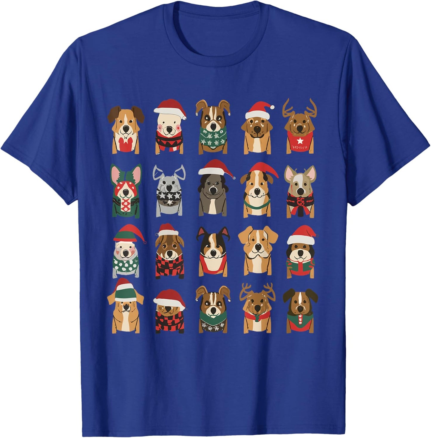Merry Dogmas Christmas Dogs Lover Xmas Christmas Pet Dog T-Shirt - T-Shirt | Royal