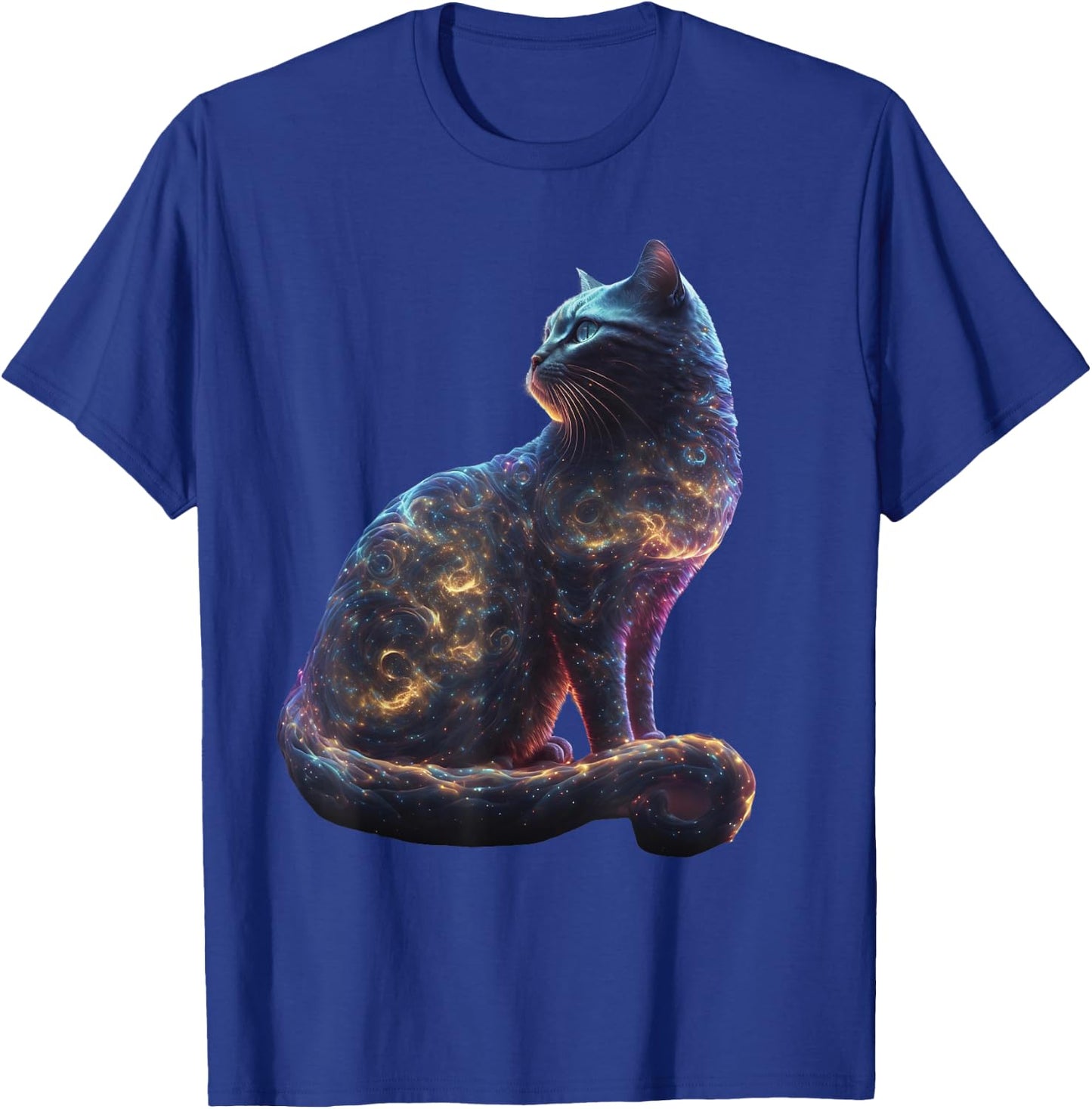 cute cat Galaxy for lover cats kitty kitten space universe T-Shirt - T-Shirt | Royal