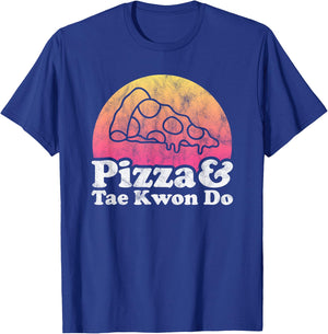 Pizza and Tae Kwon Do or Taekwon-Do T-Shirt - T-Shirt | Royal