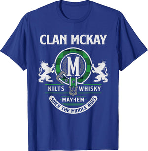 Clan McKay Scottish Surname Family Highland Games T-Shirt - T-Shirt | Royal