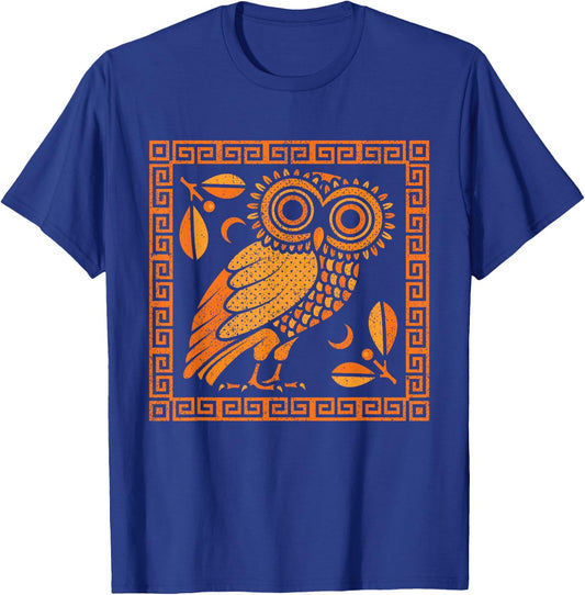 Pottery Greece Ceramic Artist Greek Owl Of Athena T-Shirt - T-Shirt | Royal