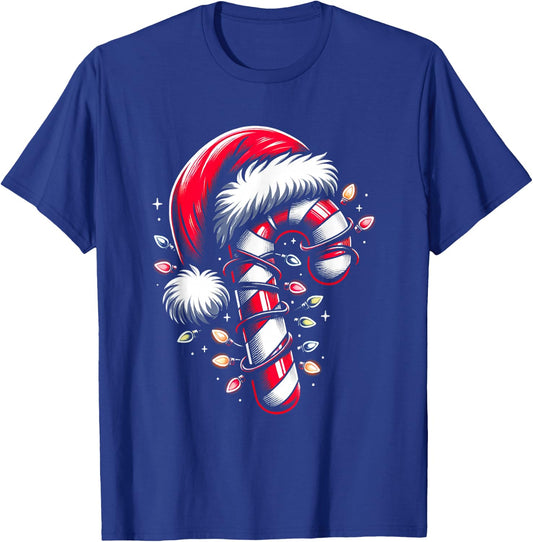 Candy Cane Crew Christmas Lights Family Matching Xmas T-Shirt - T-Shirt | Royal
