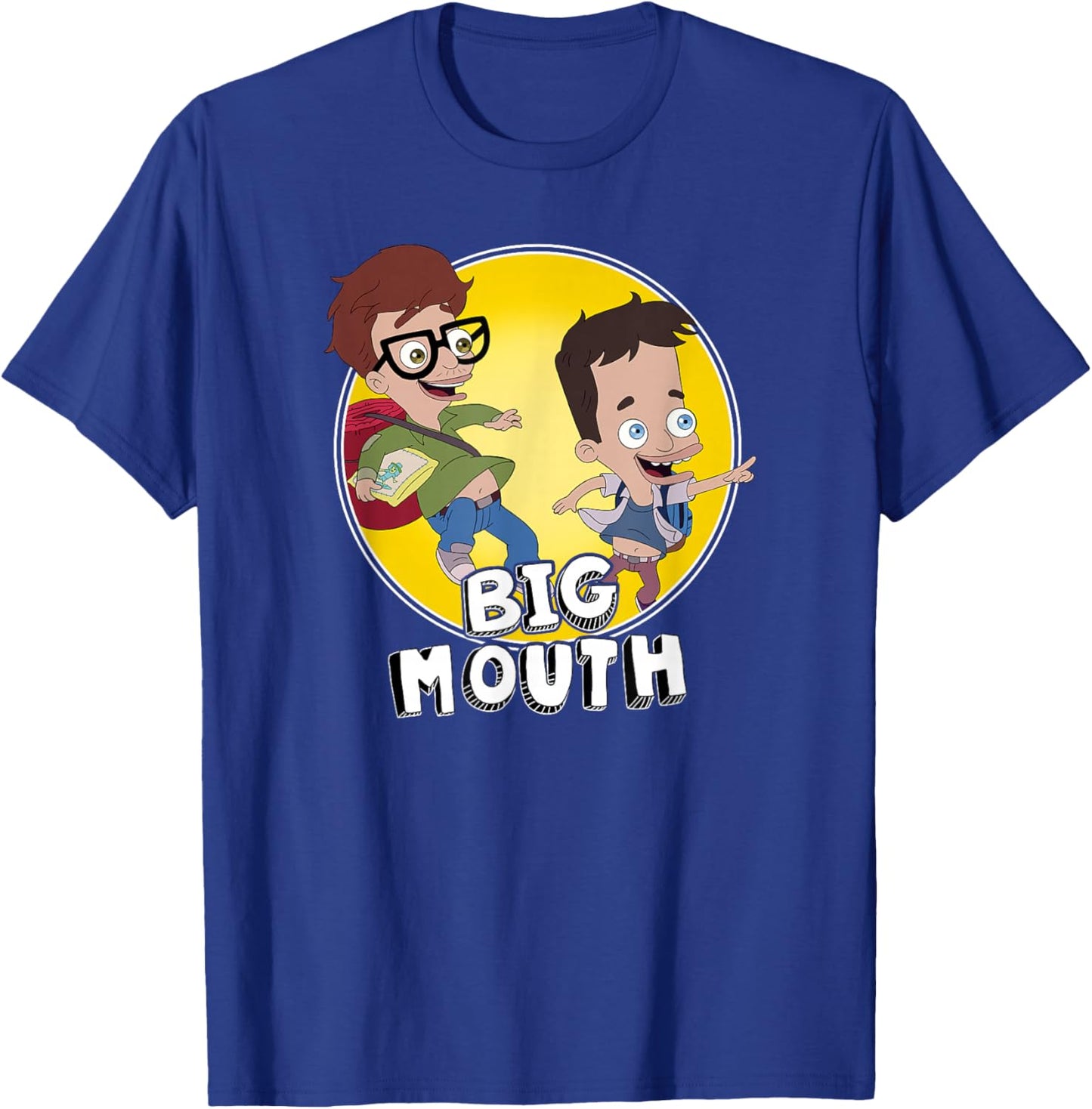 Big Mouth Nick & Andrew Best Friends Circle Portrait T-Shirt - T-Shirt | Royal