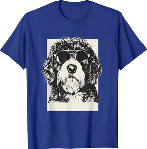 Saint Berdoodle Sketch Dog Funny Art Sketch Men Women Girls Kids T-Shirt - T-Shirt | Royal