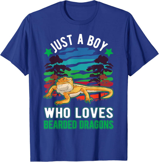 Just a boy who loves Bearded Dragons T-Shirt - T-Shirt | Royal