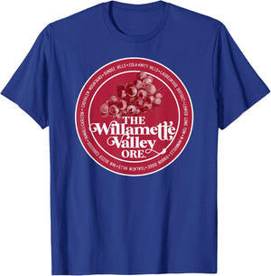 Willamette Valley Pinot Noir Wine Connoisseur Oregon Grapes T-Shirt - T-Shirt | Royal