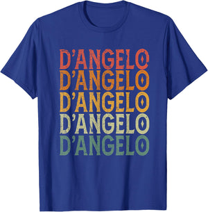 Retro Custom First Name D'Angelo T-Shirt - T-Shirt | Royal