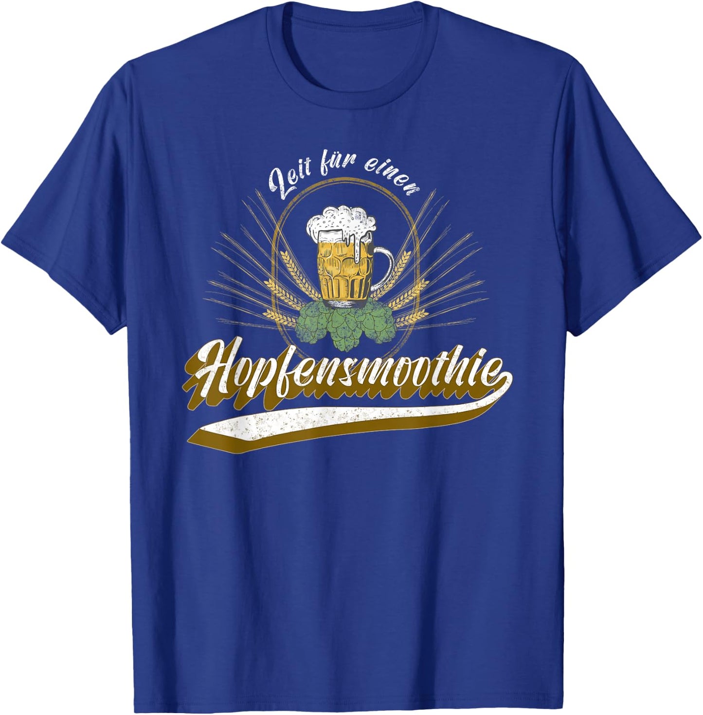 Retro Father's Day Time for Hop Smoothie Beer with Hops T-Shirt - T-Shirt | Royal