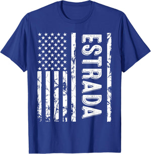 Estrada Last Name Funny Surname Team Estrada Family Reunion T-Shirt - T-Shirt | Royal
