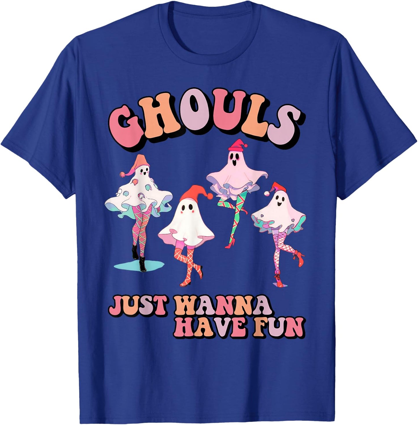 Ghouls just wanna have fun Retro Halloween Christmas girls T-Shirt - T-Shirt | Royal