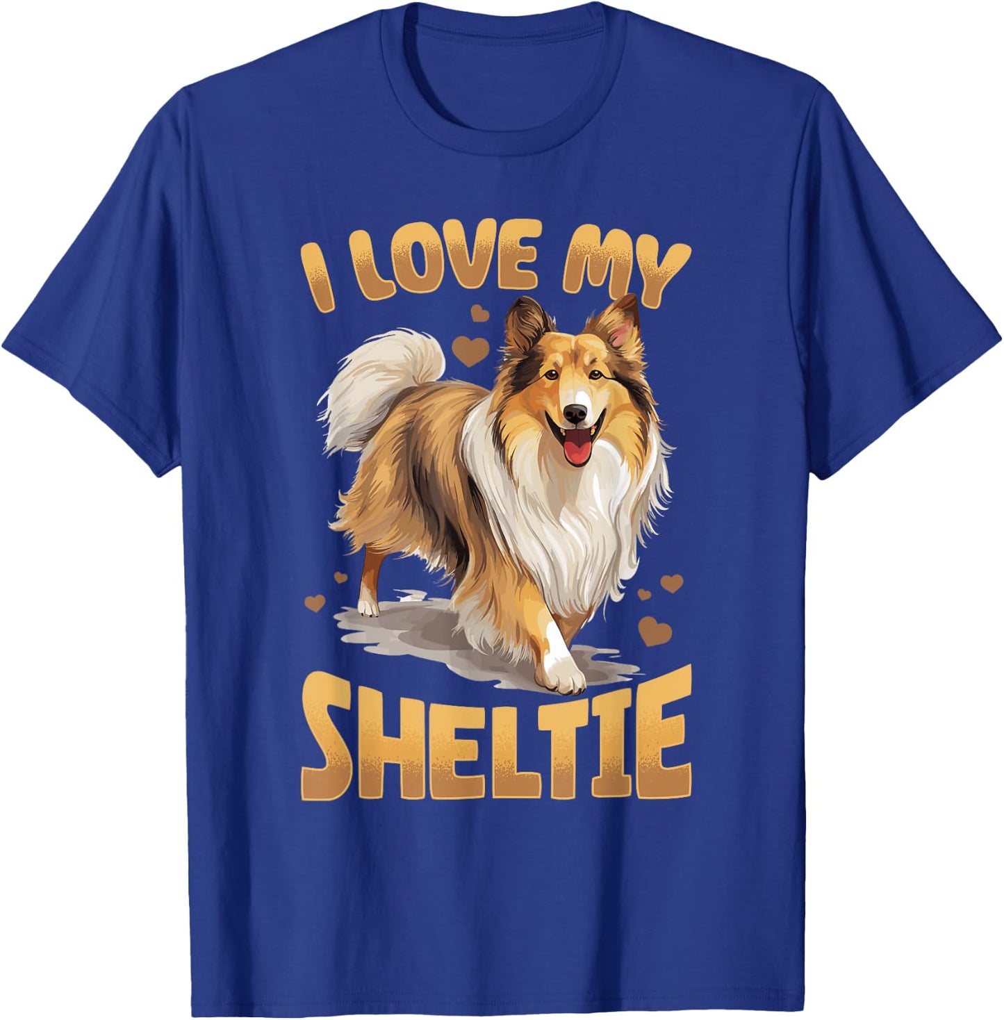 Shetland Sheepdog Dog Sheltie - I love my Sheltie Women Kids T-Shirt - T-Shirt | Royal