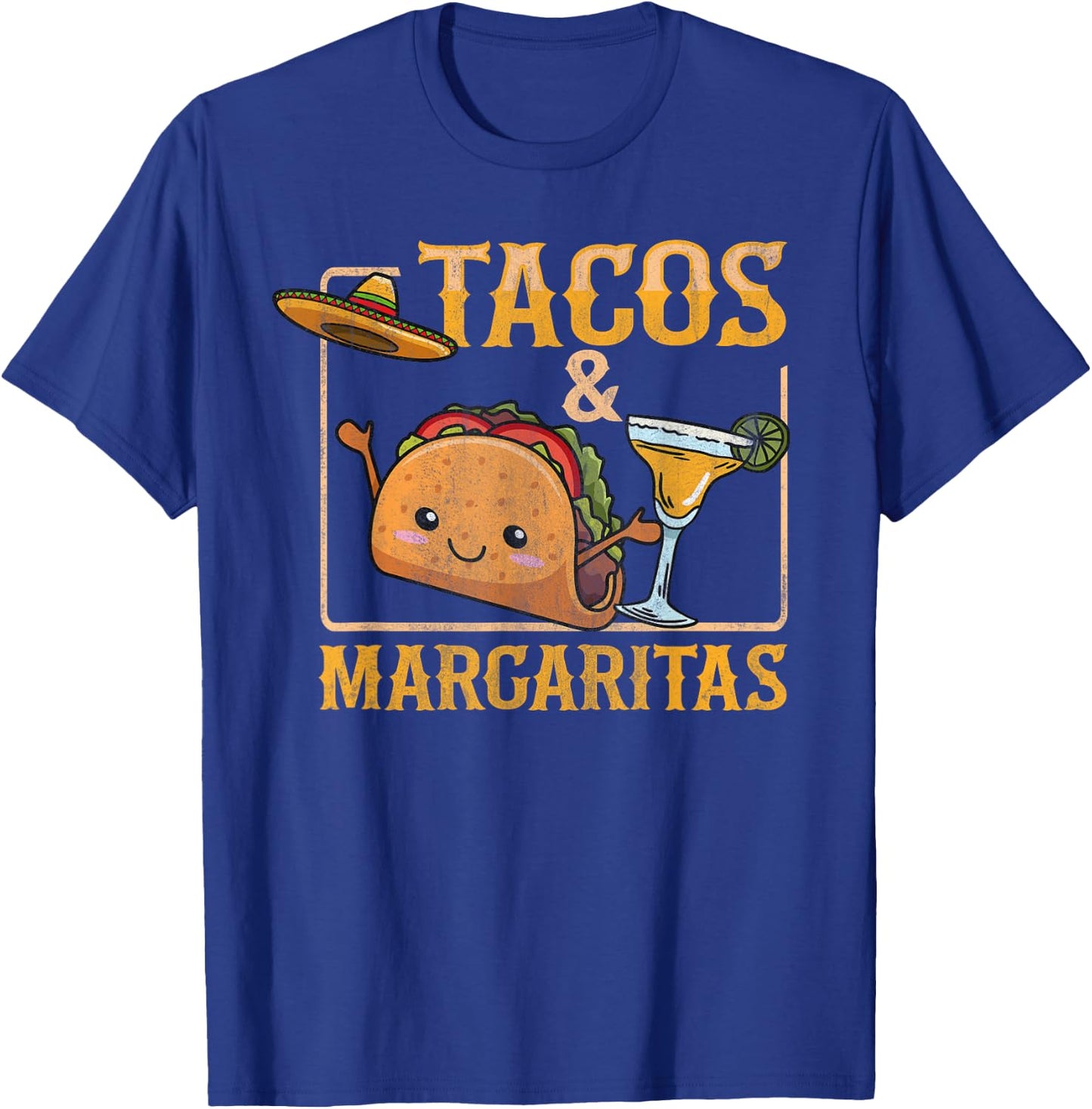Tacos & Margaritas Design for a Taco Lover T-Shirt - T-Shirt | Royal