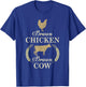 Brown Chicken Brown Cow Animals Lover Farmer T-Shirt - T-Shirt | Royal