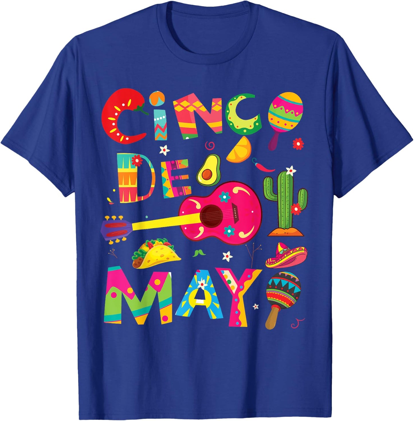 Cinco de Mayo, Men Women kids funny Mexican fiesta 5 De Mayo T-Shirt - T-Shirt | Royal