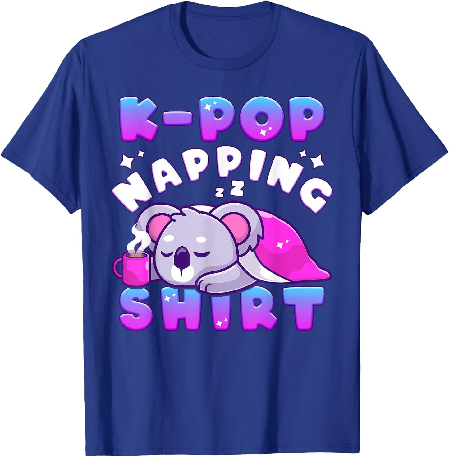 K-Pop Music, Sleeping Koala, Cute K-Pop Napping T-Shirt - T-Shirt | Royal