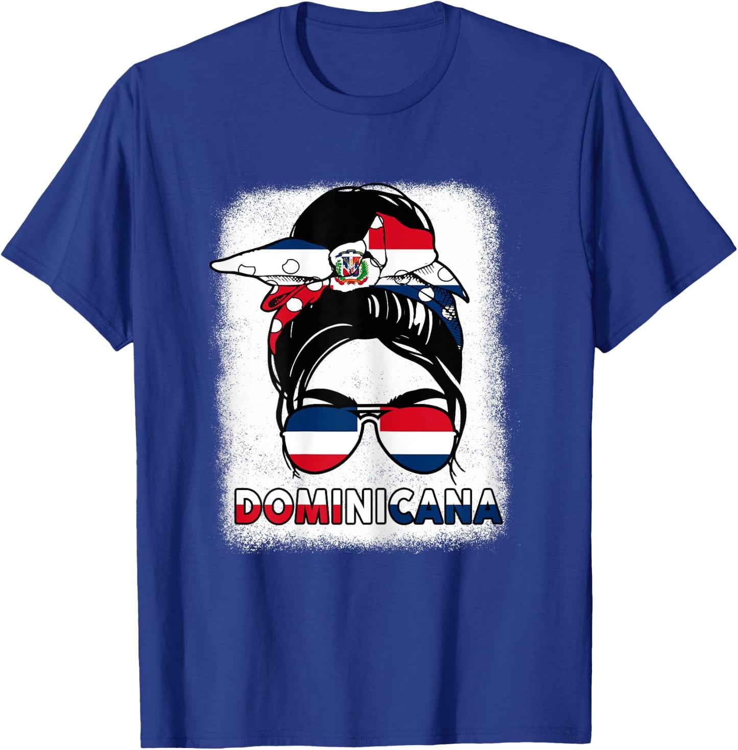 Dominican Republic Girl Independence Day Dominicana Flag T-Shirt - T-Shirt | Royal
