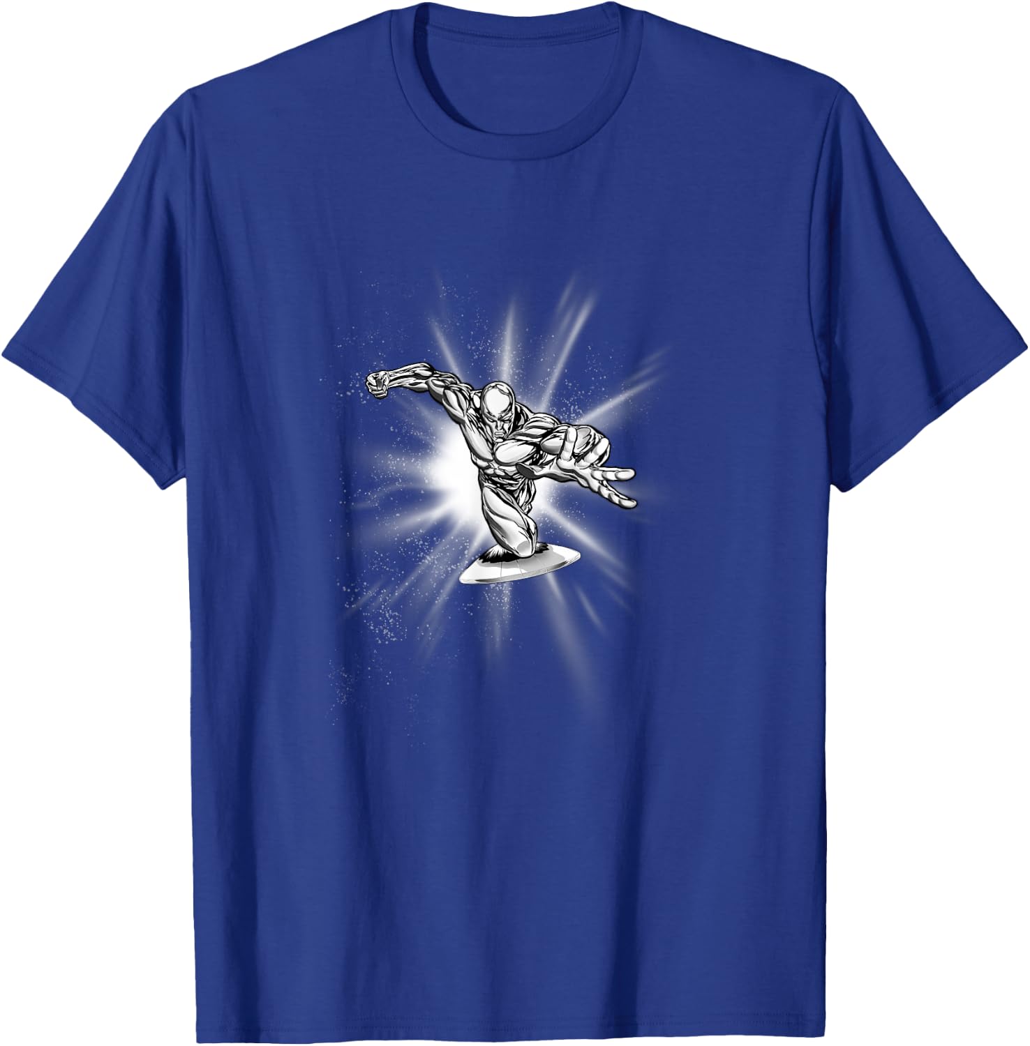 Marvel Fantastic Four Silver Surfer Speed Epic Logo T-Shirt - T-Shirt | Royal