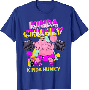 Kinda Chunky Kinda Hunky, Bodybuilding Gym T-Shirt - T-Shirt | Royal
