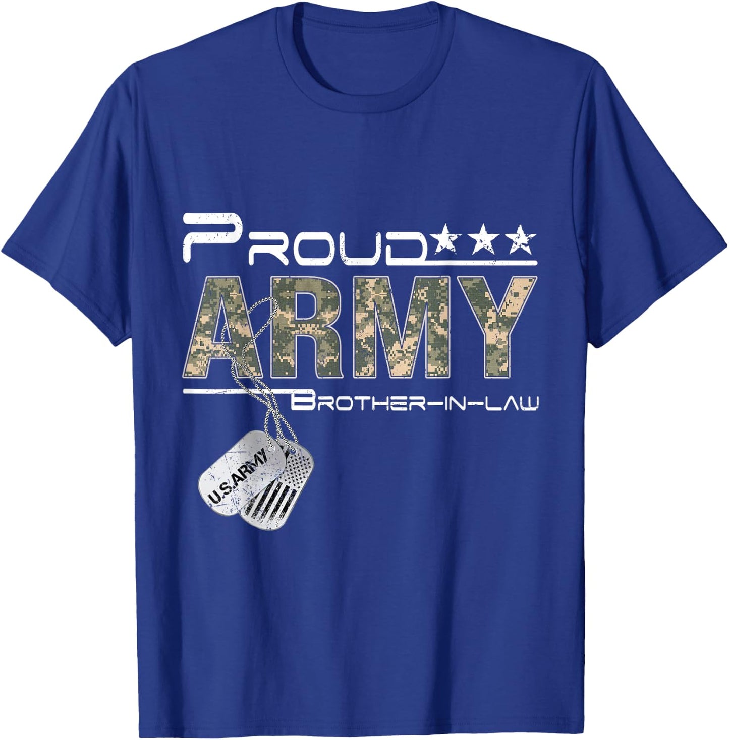 Proud Army Brother-In-Law US Army Graduation Brother-In-Law T-Shirt - T-Shirt | Royal