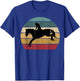 Girl Horse Riding Cowgirl Vintage Texas Ranch Equestrian T-Shirt - T-Shirt | Royal