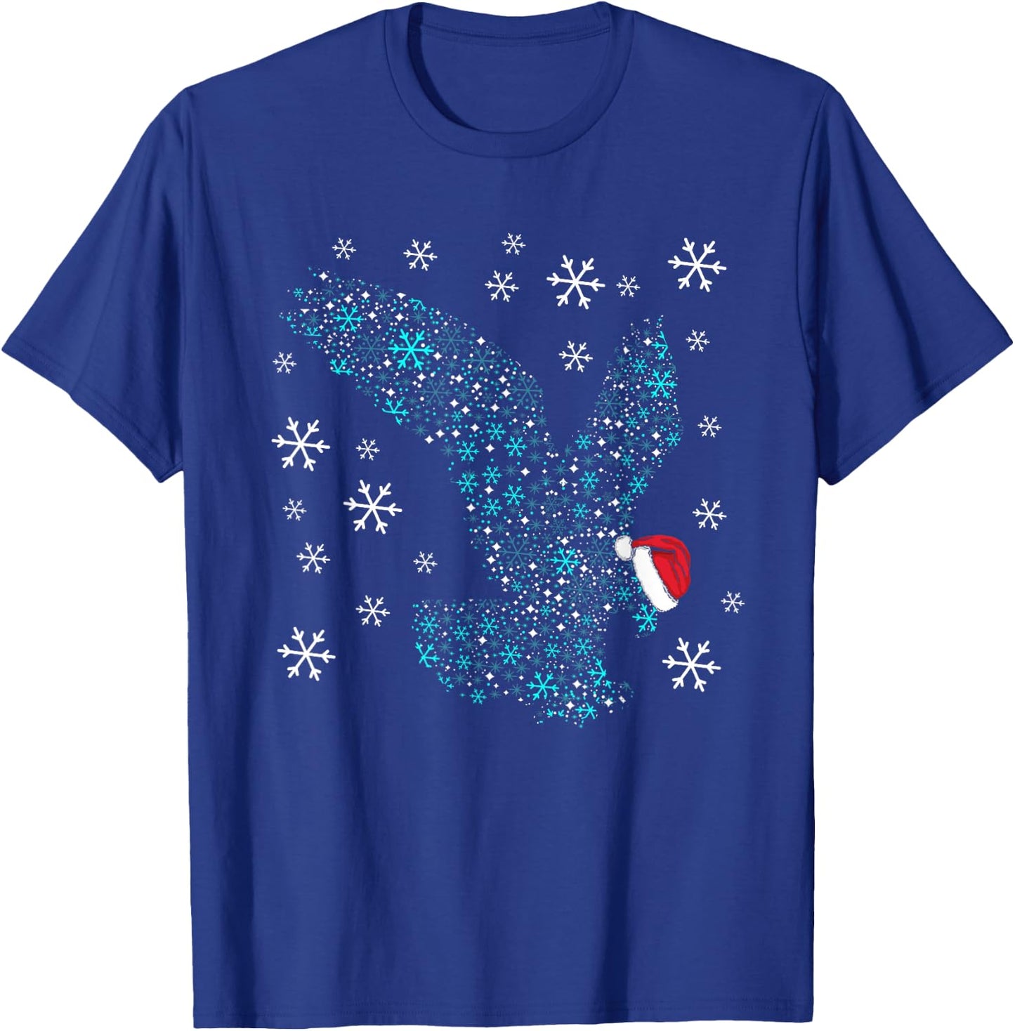Funny Eagles Christmas Costume Eagle Santa XMAS Humor T-Shirt - T-Shirt | Royal