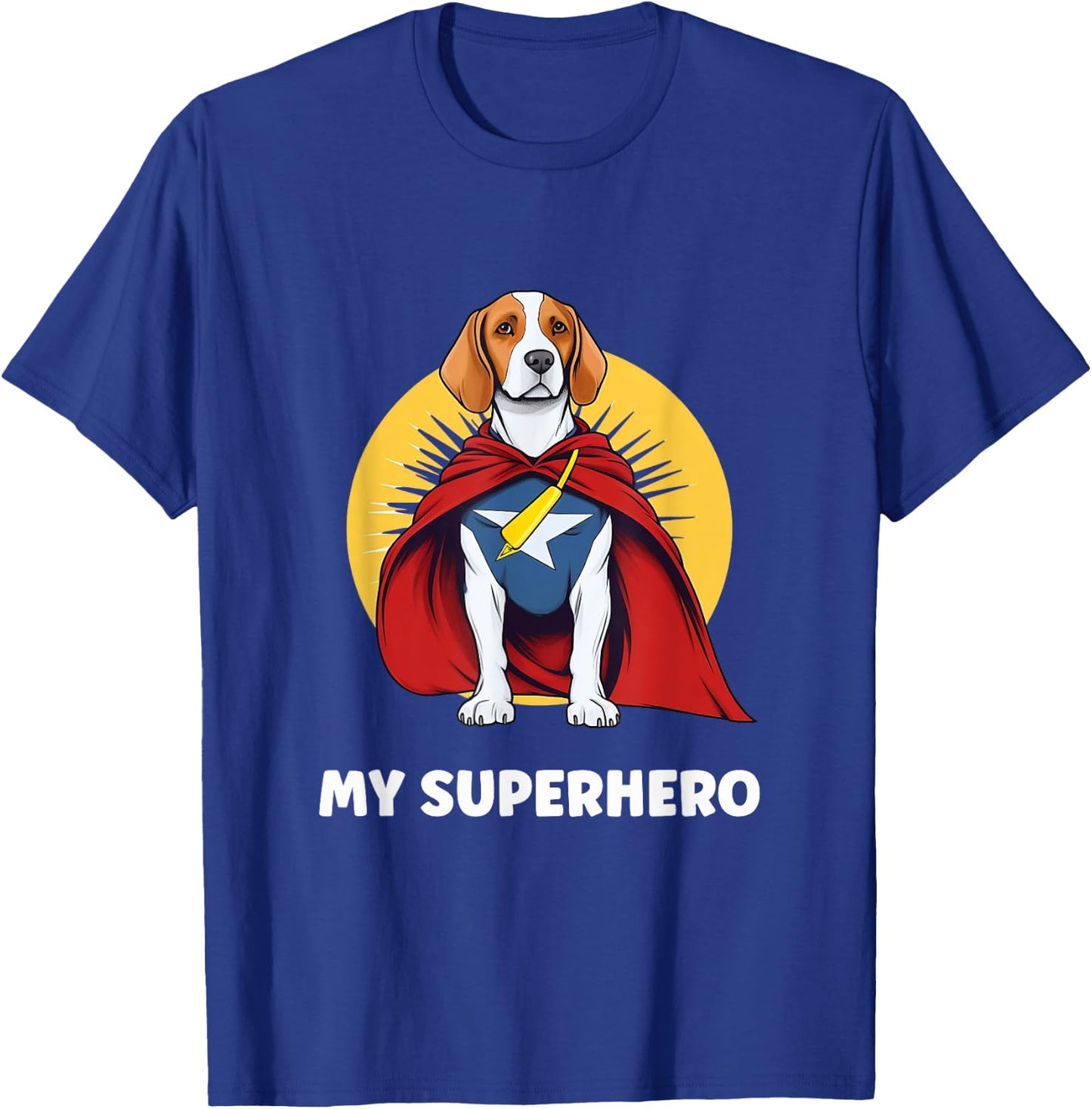 Beagle My Superhero T-Shirt - T-Shirt | Royal