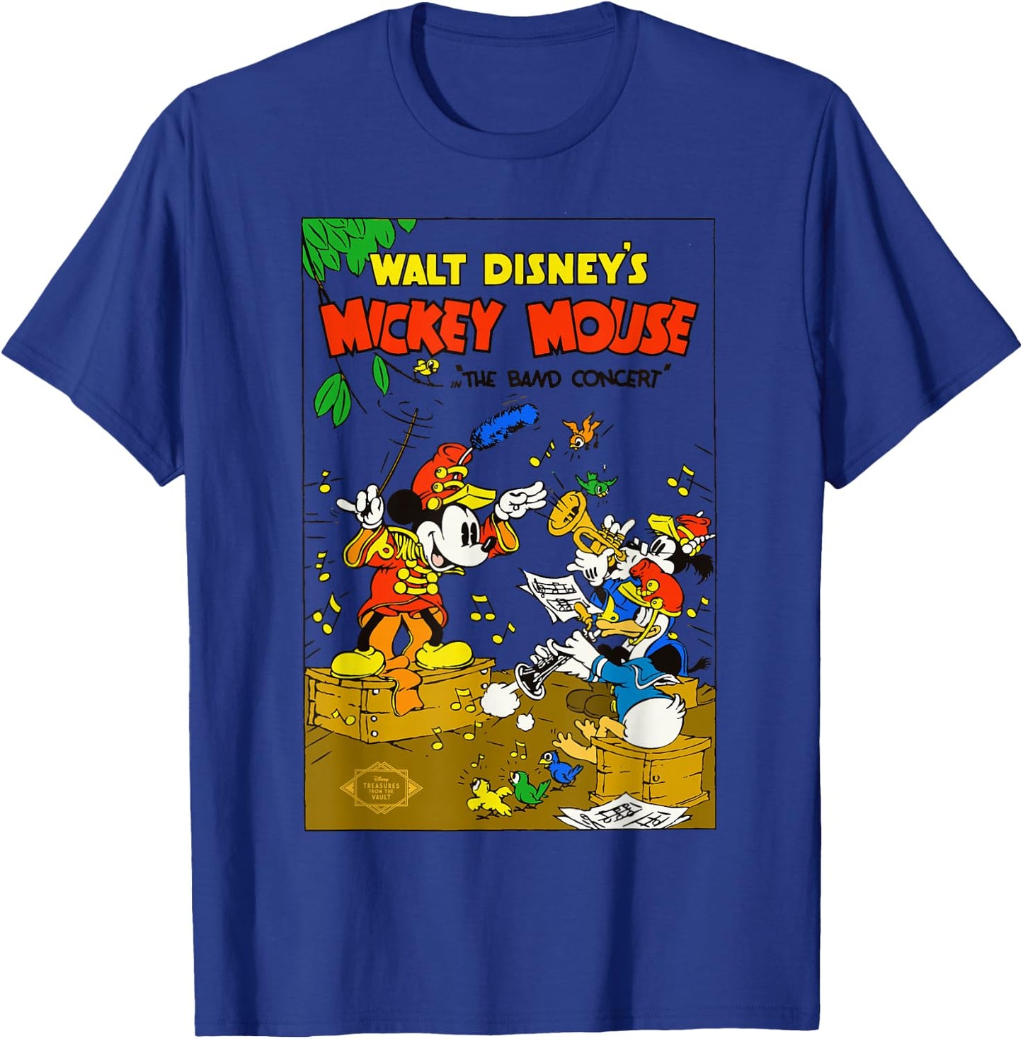 Disney Mickey Mouse The Band Concert Donald Duck Vintage T-Shirt - T-Shirt | Royal